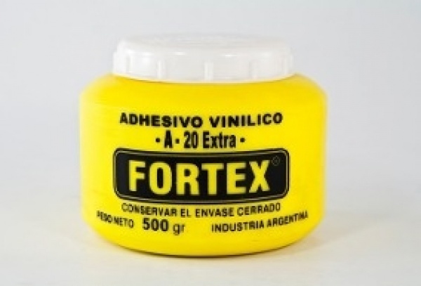 Adhesivo Vinilico Cola Carpintero Fortex A-20 Envase 500gr